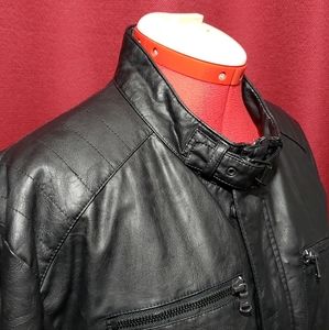 Kenneth Cole New York Faux Leather Moto Jacket
